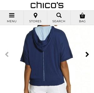 NWT Chicos Nellie Hooded Jacket,  100% cotton